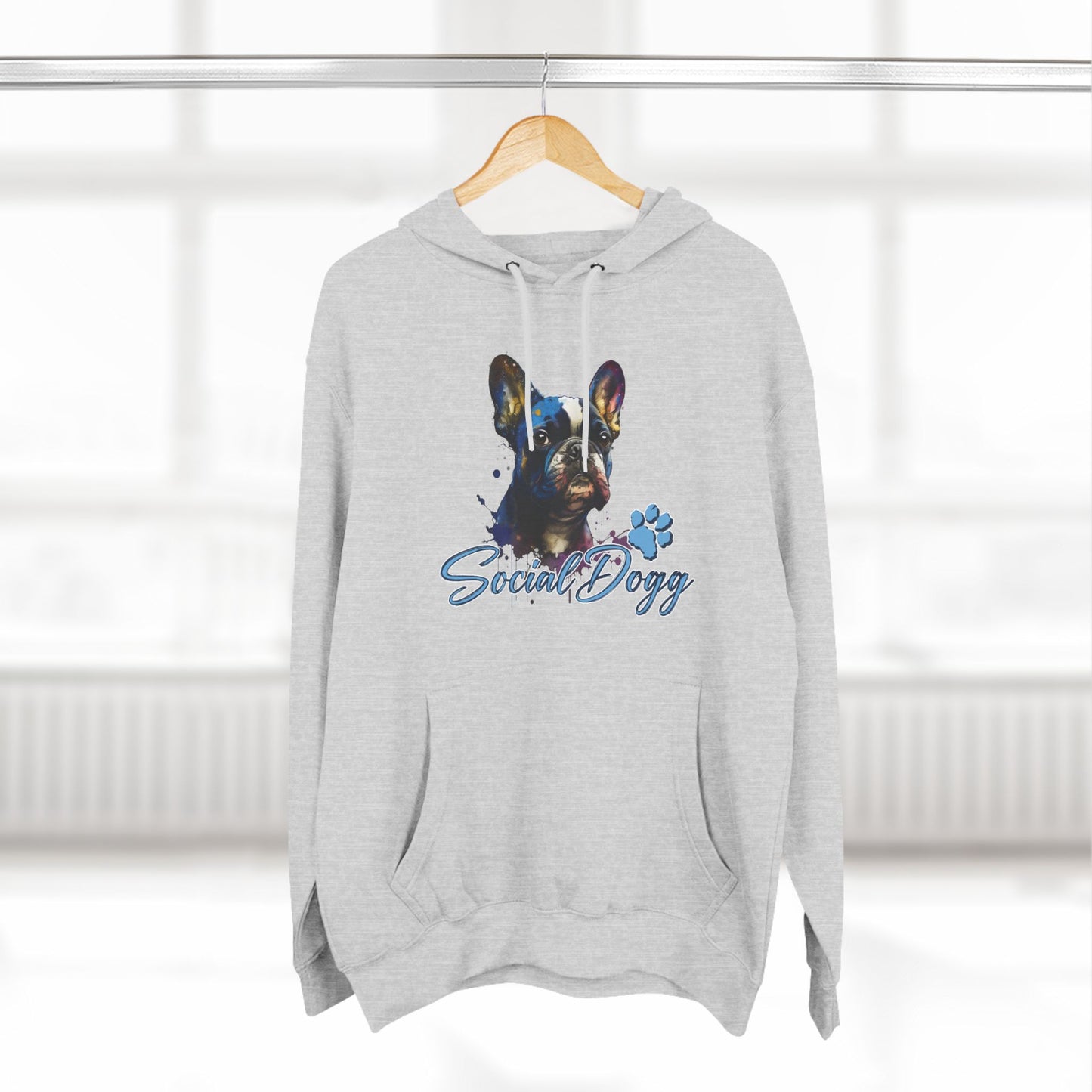 Bold French Bulldog Hoodie – Color Splash Frenchie Street Art Design