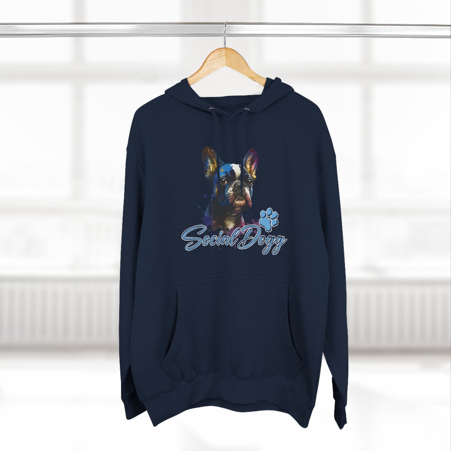 Bold French Bulldog Hoodie – Color Splash Frenchie Street Art Design