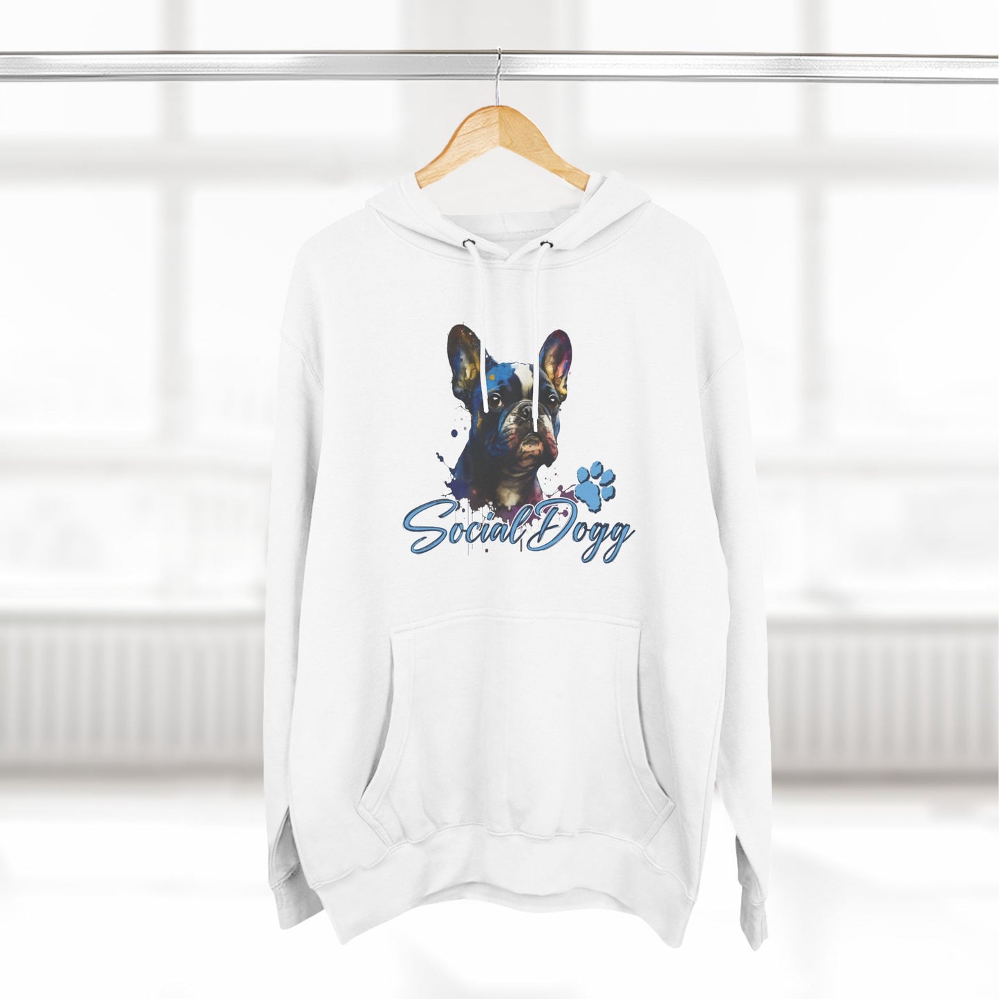 Bold French Bulldog Hoodie – Color Splash Frenchie Street Art Design