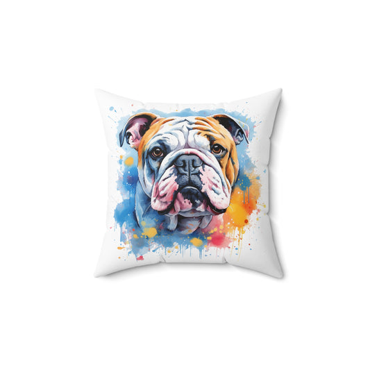 Bulldog Buddy - English Bulldog Decorative Pillow