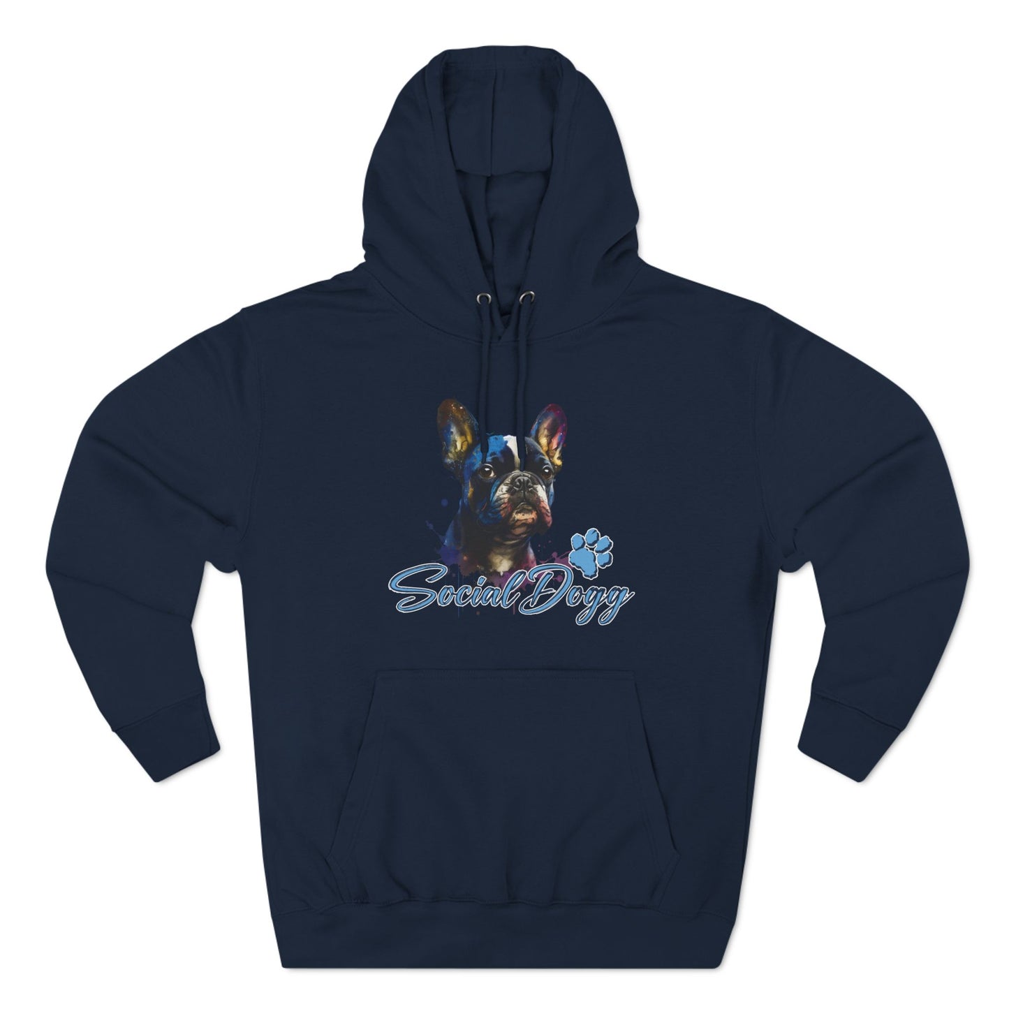 Bold French Bulldog Hoodie – Color Splash Frenchie Street Art Design