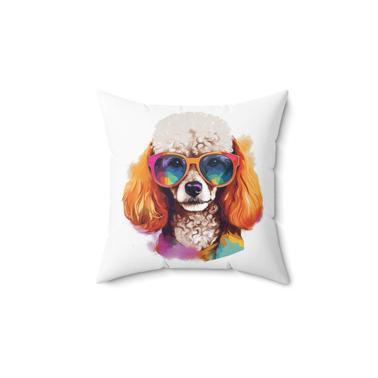 Poodle Perfection - Elegant Poodle Decorative Pillow