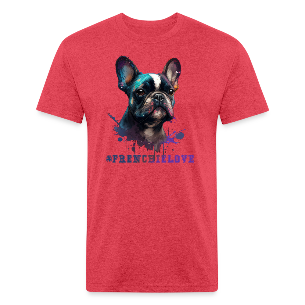 #FrenchieLove T-Shirt - heather red