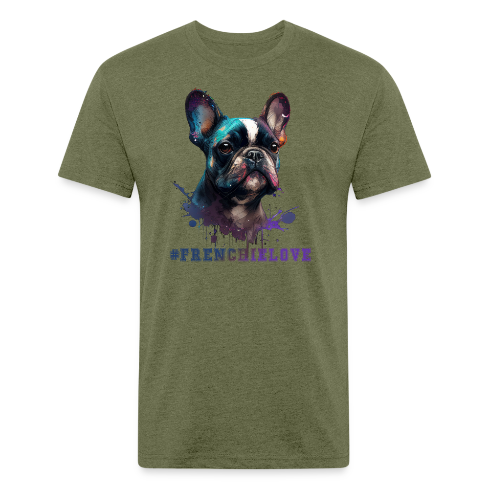 #FrenchieLove T-Shirt - heather military green