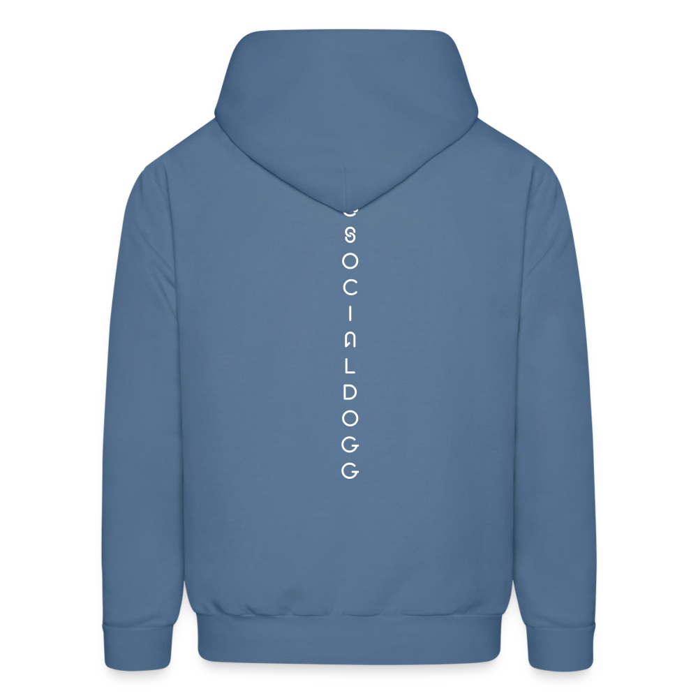 Dachshund Devotion - Cozy Hoodie for Dachshund Enthusiasts - denim blue