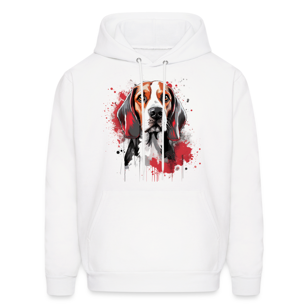 Beagle Bliss - Ultimate Cozy Hoodie for Beagle Enthusiasts - white