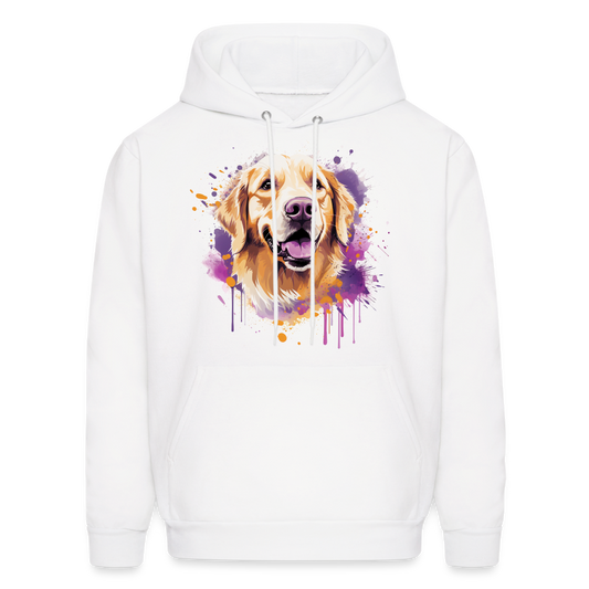 Golden Moments - Warm Hoodie for Golden Retriever Lovers - white