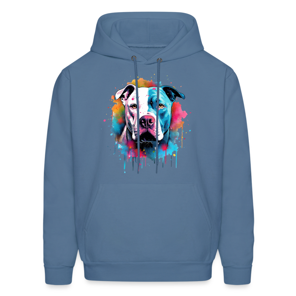 American Bully Pride - Bold & Comfortable Hoodie for Bully Breed Fans - denim blue