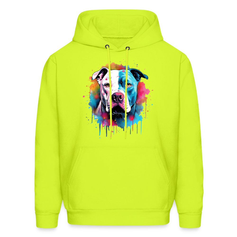 American Bully Pride - Bold & Comfortable Hoodie for Bully Breed Fans - safety green