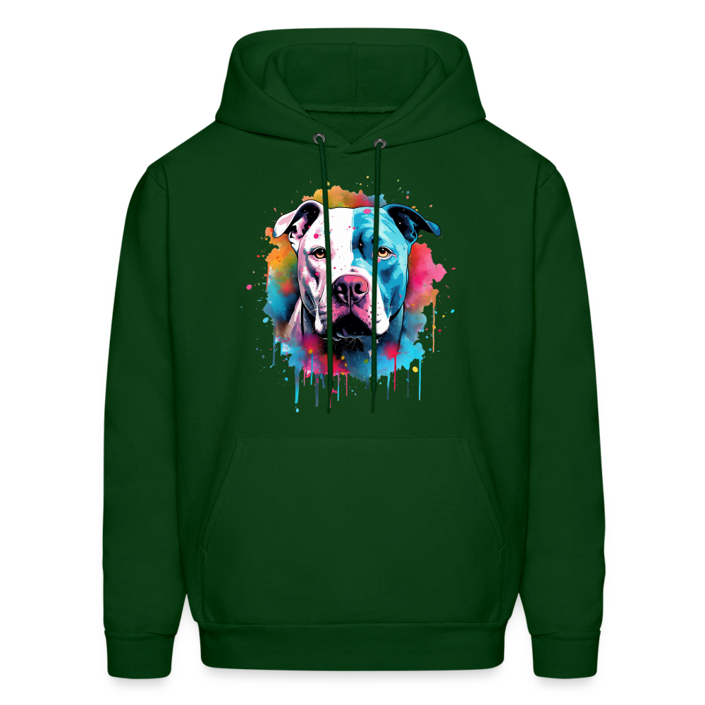 American Bully Pride - Bold & Comfortable Hoodie for Bully Breed Fans - forest green