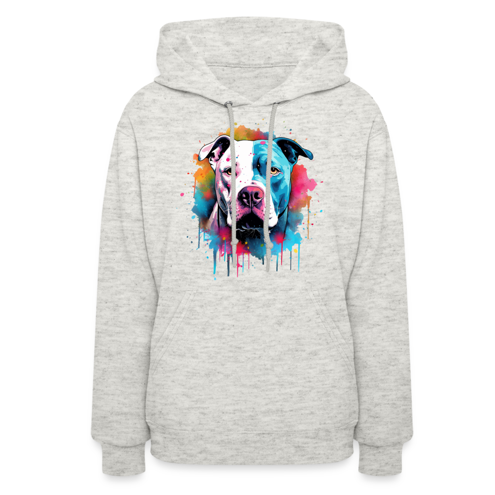 American Bully Pride - Bold & Comfortable Hoodie for Bully Breed Fans - heather oatmeal