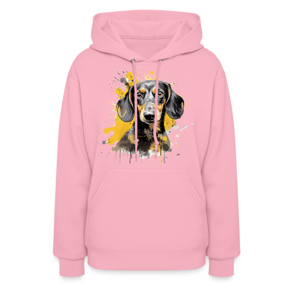 Dachshund Devotion - Cozy Hoodie for Dachshund Enthusiasts - classic pink
