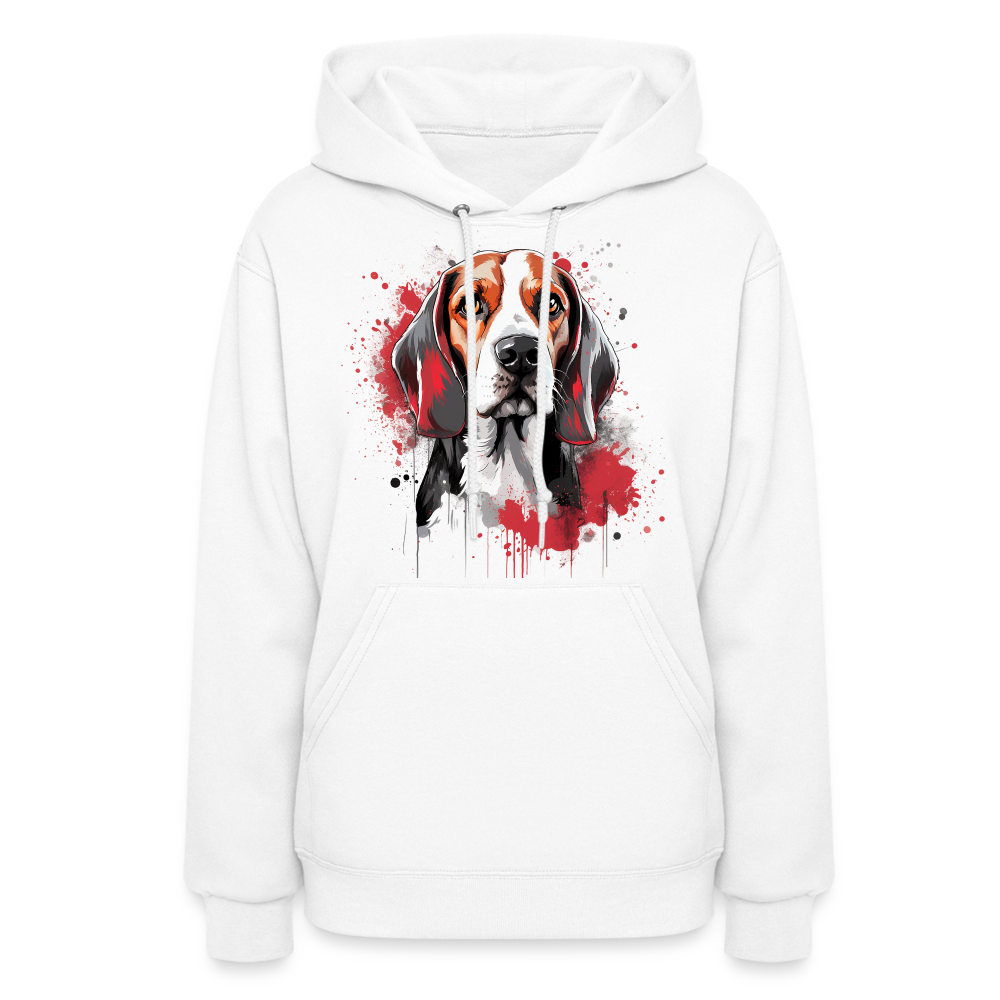 Beagle Bliss - Ultimate Cozy Hoodie for Beagle Enthusiasts - white