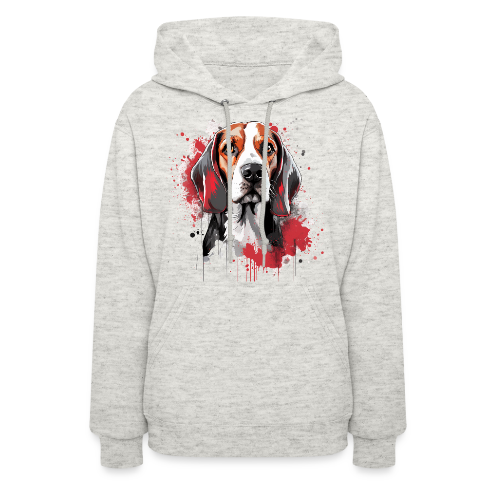 Beagle Bliss - Ultimate Cozy Hoodie for Beagle Enthusiasts - heather oatmeal