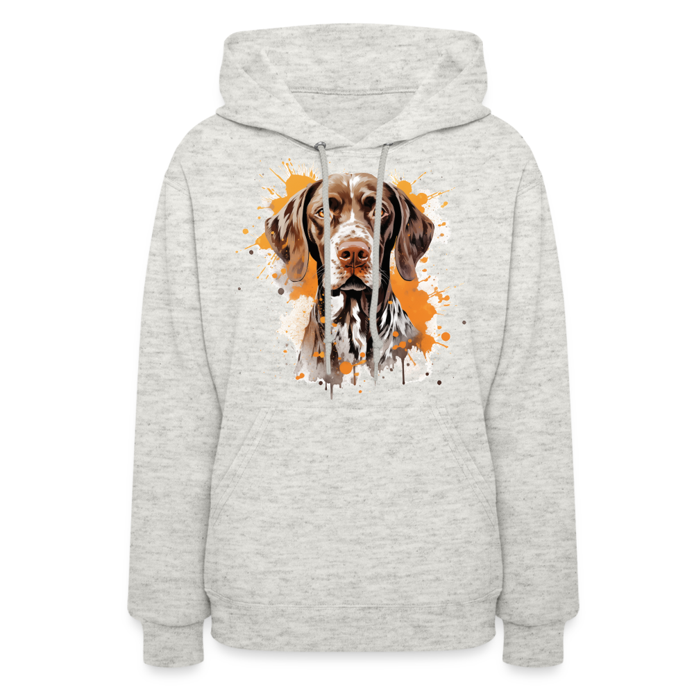 Pointer Perfection - Dedicated Hoodie for German Shorthaired Pointer Admirers - heather oatmeal