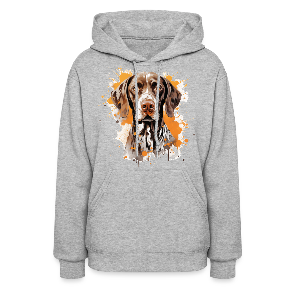 Pointer Perfection - Dedicated Hoodie for German Shorthaired Pointer Admirers - heather gray