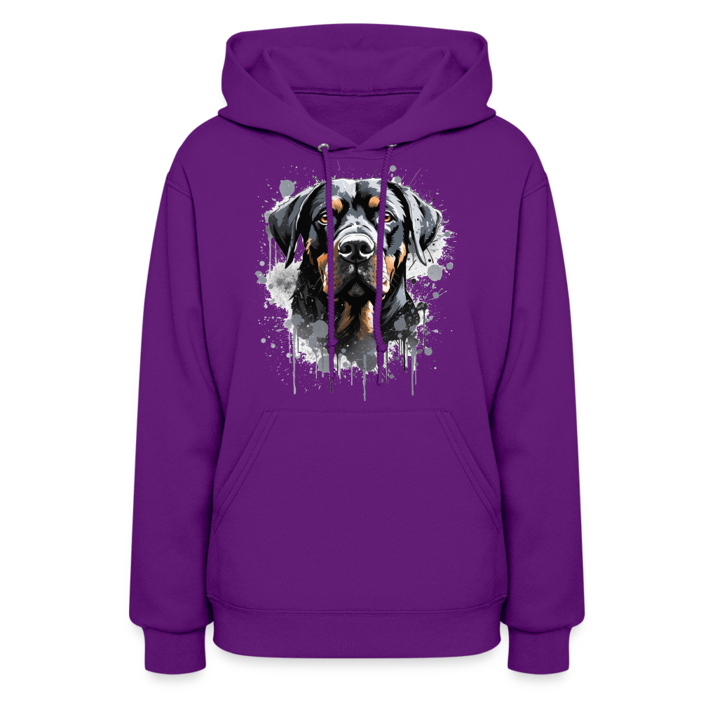 Rottweiler Resilience Hoodie - Defender Hoodie for Rottie Admirers - purple
