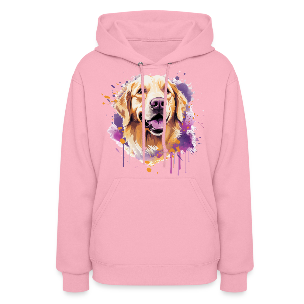 Golden Moments - Warm Hoodie for Golden Retriever Lovers - classic pink