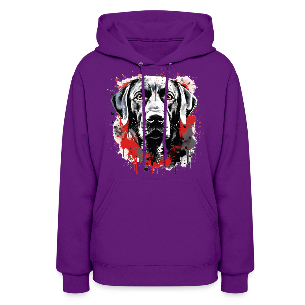 Labrador Loyalty - Ultimate Comfort Hoodie for Labrador Retriever Lovers - purple