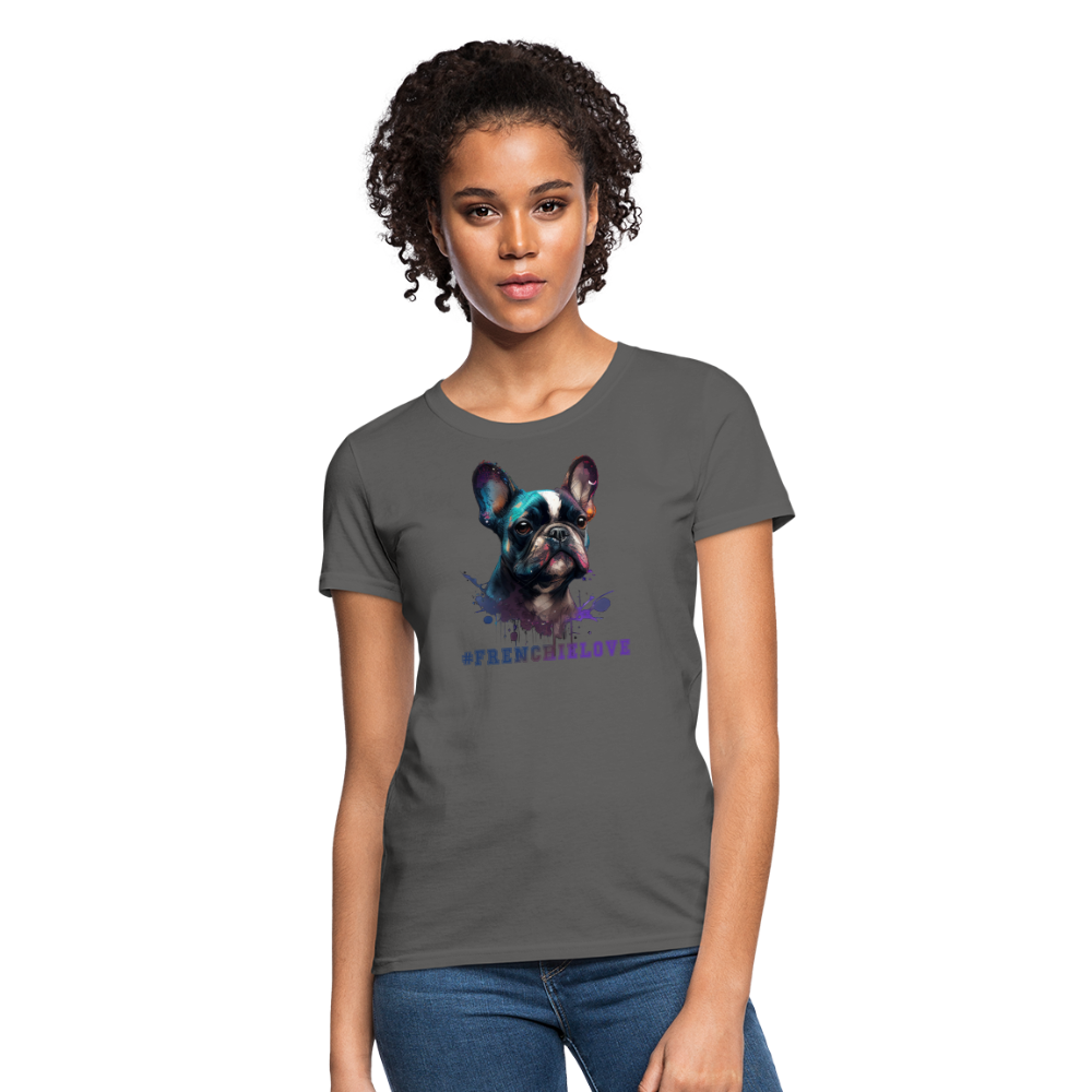 #FrenchieLove Tee - charcoal