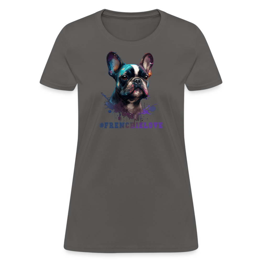 #FrenchieLove Tee - charcoal