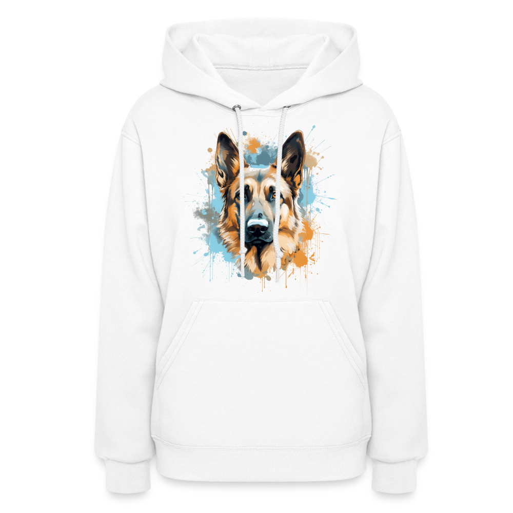 German Shepherd Guardian Hoodie - white