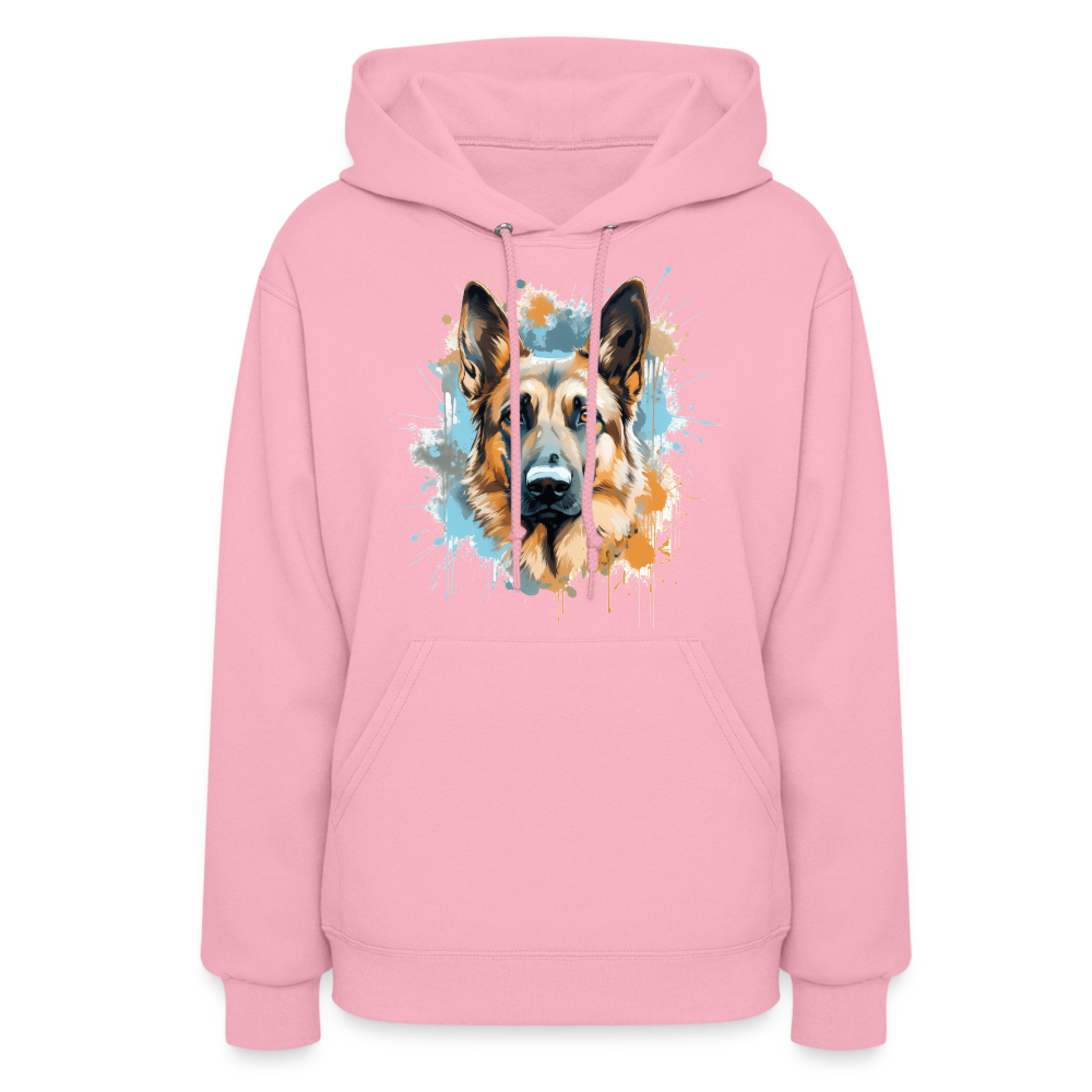 German Shepherd Guardian Hoodie - classic pink