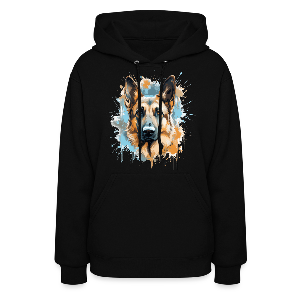 German Shepherd Guardian Hoodie - black