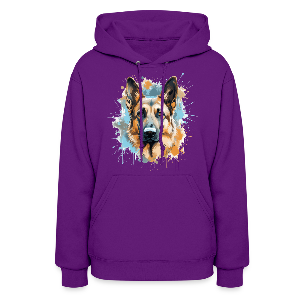 German Shepherd Guardian Hoodie - purple