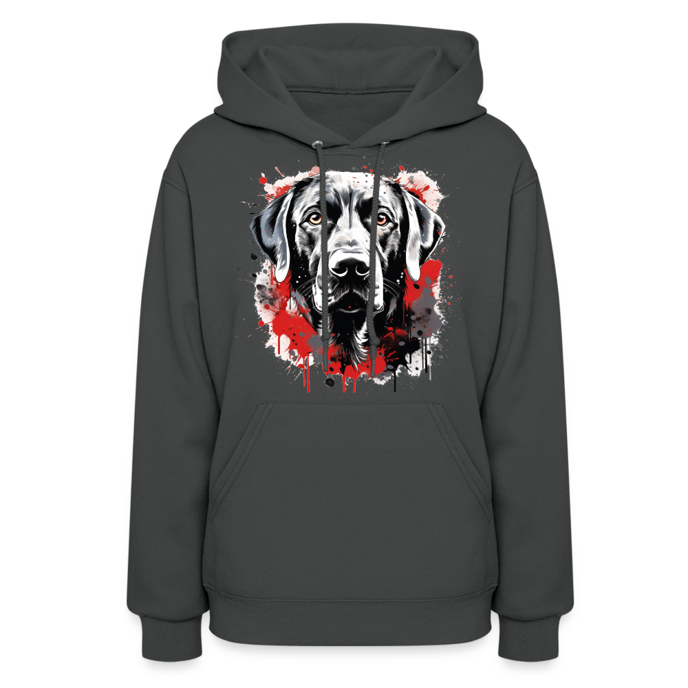 Labrador Loyalty - Ultimate Comfort Hoodie for Labrador Retriever Lovers - asphalt